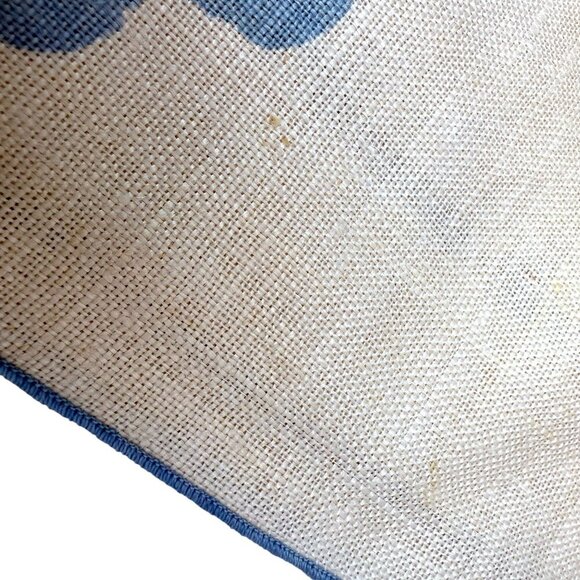 Vintage Vera Napkin 16" Square Blue Floral Linen Style MCM Textiles - Picture 11 of 11